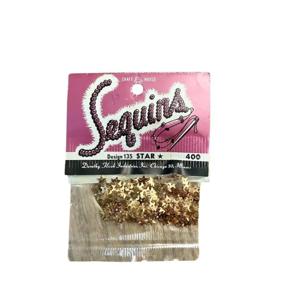 Spangler Craft Supply Lot Sequins Spangles Multicolor